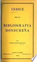 Indice de la bibliografía hondureña