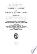 Indice de la colección de don Luis de Salazar y Castro