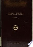 Indice de la legislación económica del Ecuador, 1983