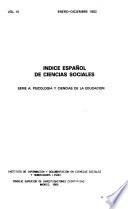 Indice español de ciencias sociales