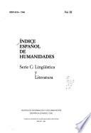 Indice español de humanidades