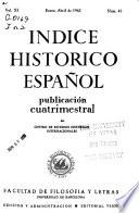 Indice histórico español