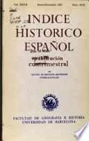 Indice histórico español