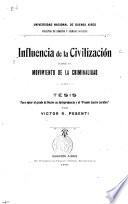 Influencia de la civilización sobre el movimiento de la criminalidad