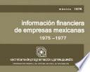 Información financiera de empresas mexicanas 1975-1977