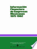 Información financiera de empresas mexicanas 1975-1982