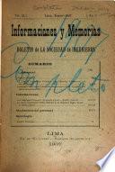Informaciones y memorias de la Sociedad de Ingenieros del Perú