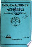 Informaciones y memorias de la Sociedad de Ingenieros del Perú