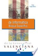 Informáticos Generalitat Valenciana. Test Bloque Específico