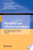 Information and Software Technologies