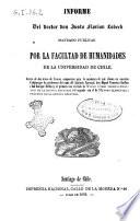 Informe acerca de dos textos de frances compuestos para la enseñanza de este idioma en nuestros colejios