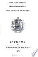 Informe al Congreso de la República