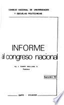 Informe al Congreso Nacional