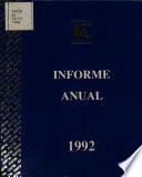 informe anual 1992