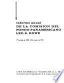 Informe anual de la comisión del Fondo Panamericano Leo S. Rowe
