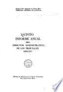 Informe anual del director administrativo de los tribunales