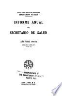 Informe anual del Secretario de Salud