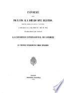 Informe dado por el Ilmo. Sr. D. Romualdo Lopez Ballesteros, director ... a consecuencia de la real órden de 7 de mayo de 1862 : encargándole que visitase la exposicion internacional de Londres y los principales establecimientos fabriles extranjeros