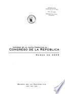 Informe de la Junta Directiva al Congreso de la República