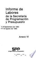 Informe de labores de la Secretaría de Programación y Presupuesto
