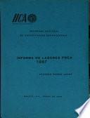 Informe de Labores PNCA-1987