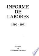 Informe de labores - Secretaría de Relaciones Exteriores
