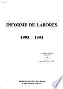 Informe de labores - Secretaría del Trabajo y Previsión Social
