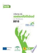 Informe de Sostenibilidad en Andalucia 2010