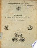 Informe Final Proyecto De Comercializacion Integrado Julio 1975- Diciembre 1979