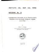 Informe - Instituto del Mar del Perʹu