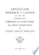Informe, memoria y cuenta