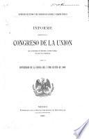 Informe presentado al Congreso de la union