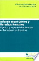 Informe sobre género y derechos humanos