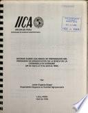 Informe Sobre Una Mision de Preparacion Del Programa de Erradicacion de la Mosca de la Carambola en Suriname