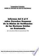 Informes sobre la verificación de los derechos humanos en Guatemala