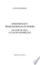 Inmanencia y trascendencia en poesía