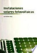 Instalaciones solares fotovoltaicas