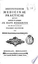 Institutionum medicinae practicae