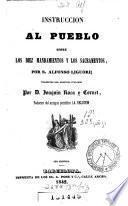 Instruccion al pueblo sobre los diez mandamientos y los sacramentos