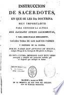 Instrucción de sacerdotes