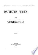 Instrucción pública en Venezuela