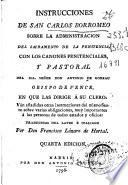Instrucciones de San Carlos Borromeo sobre la administracion del Sacramento de la Penitencia