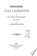 Instrucciones para sacerdotes por José Ignacio Victor Eyzaguirre