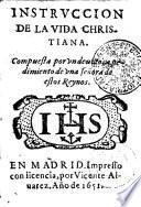 INSTRVCCION DE LA VIDA CHRISTIANA