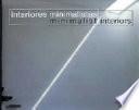 Interiores minimalistas