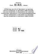International Bulletin of Bibliography on Education