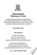 International Directory of Arts