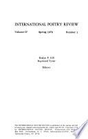 International poetry review