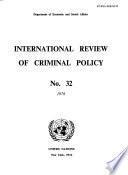 International Review of Criminal Policy