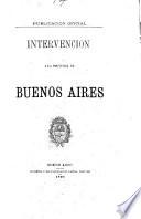 Intervencion a la provincia de Buenos Aires